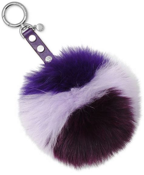 michael michael kors lollipop large fur pom pom key charm|Michael Kors Fur Lollipop Large Pom Pom Bag Charm Keychain.